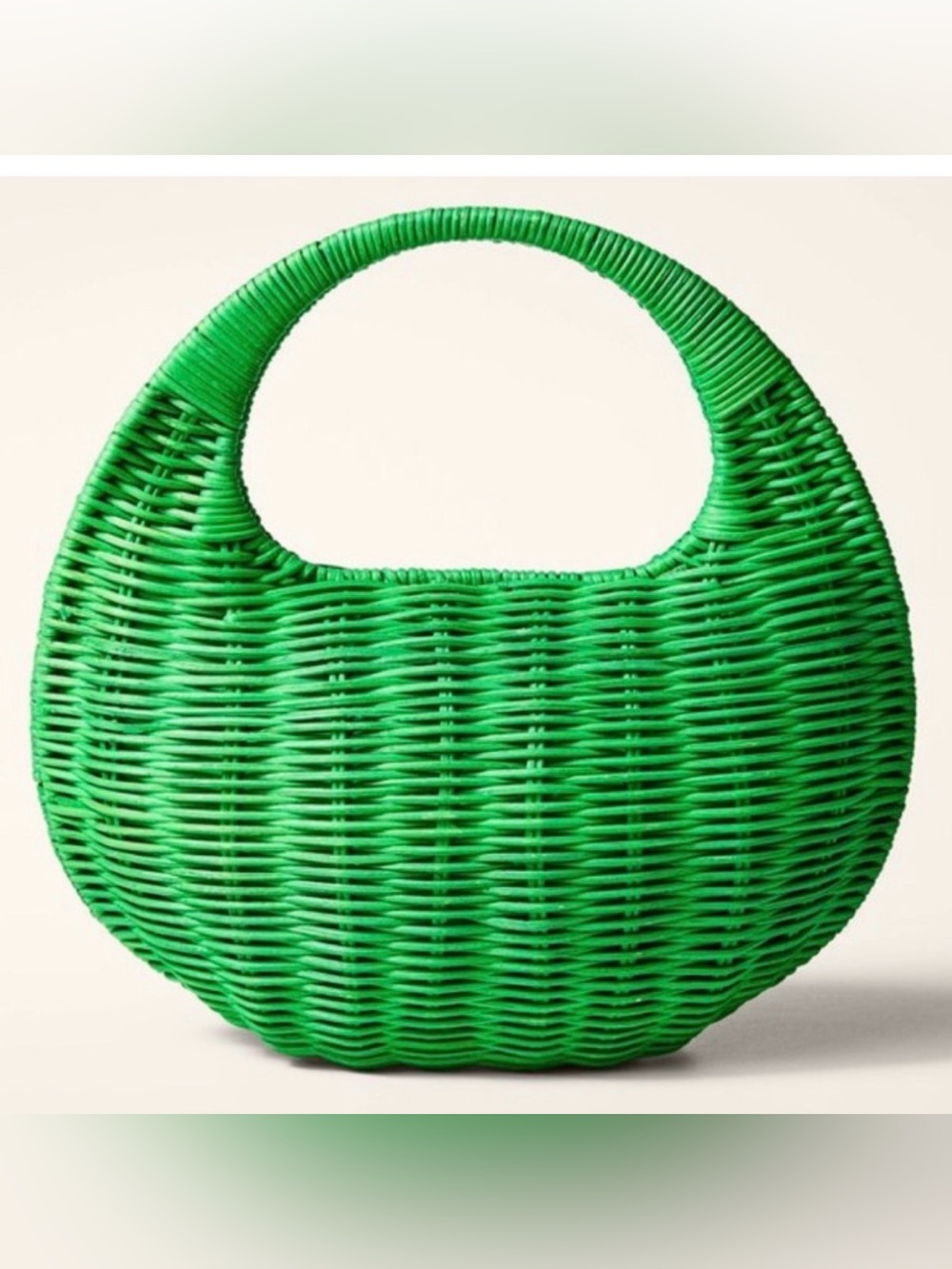 Kate Spade x Target green wicker bag
